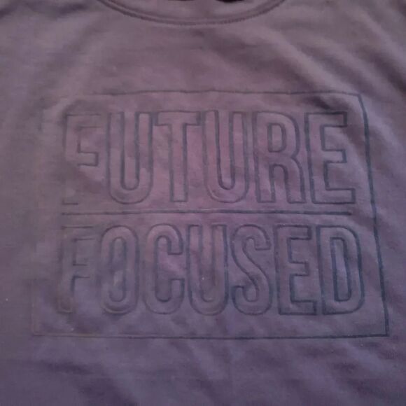 Cat & Jack Girls Blue Future Focused Cap Sleeve Top - Size 7/8 - Picture 3 of 4